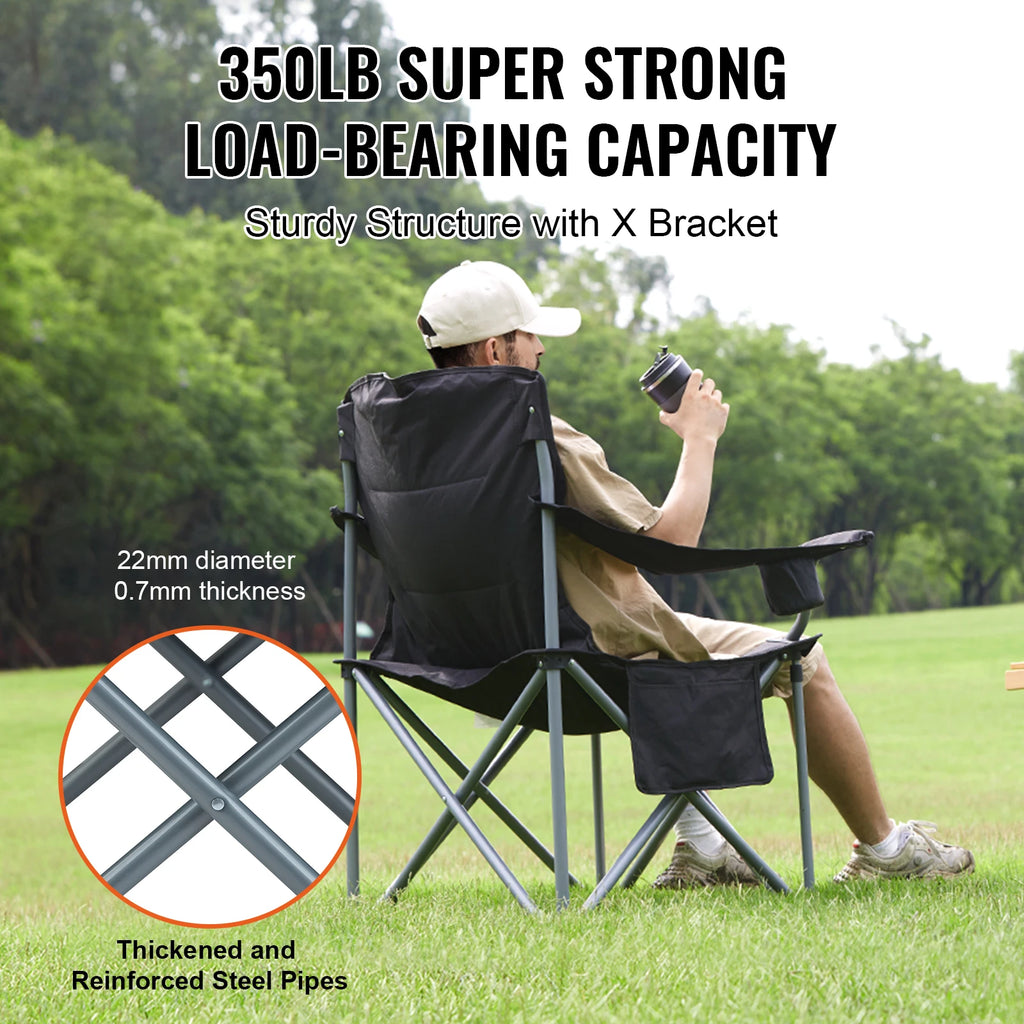 SucceBuy Outdoor Camping Chair 350lbs High