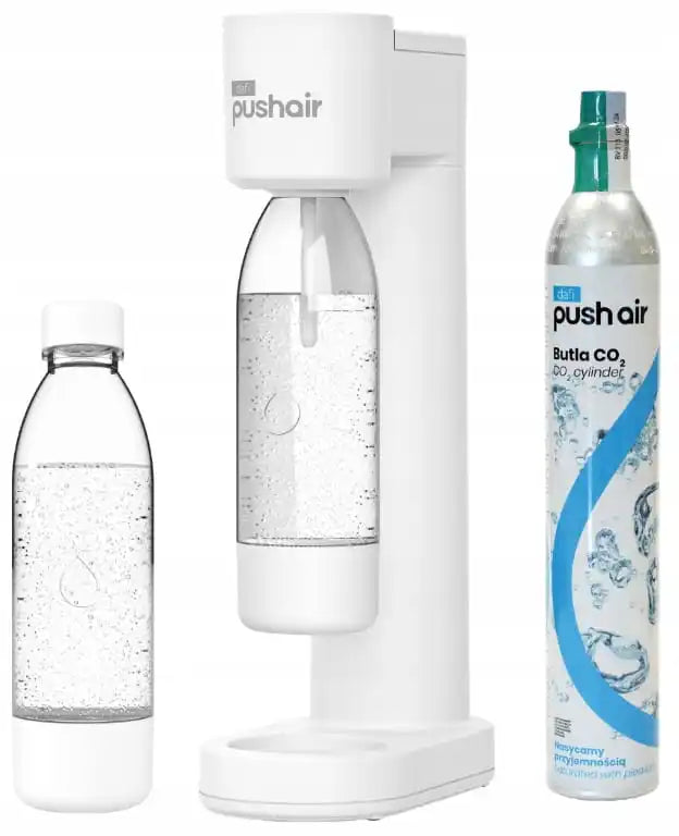 Dafi PushAir water Saturator + 1x0.7 L bottle + CO2 cartridge set
