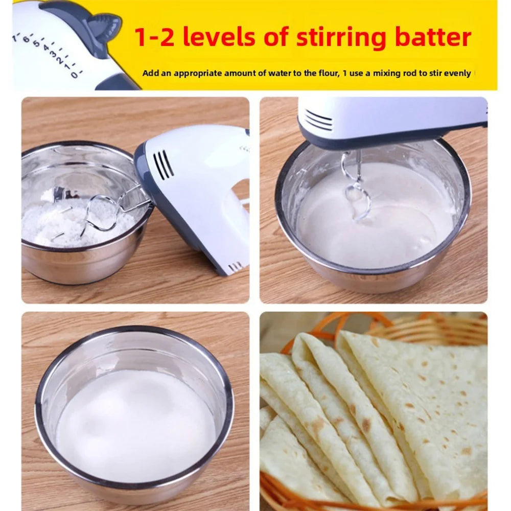 Automatic Electric Hand Mixer with Stand and Bowl