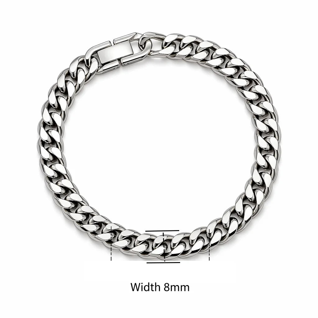 New Trendy Cuban Chain Men Bracelet Classic