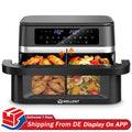 12L Hot Air Fryer Double Pot Simultaneous Cooking 2950W With LED Touch Screen