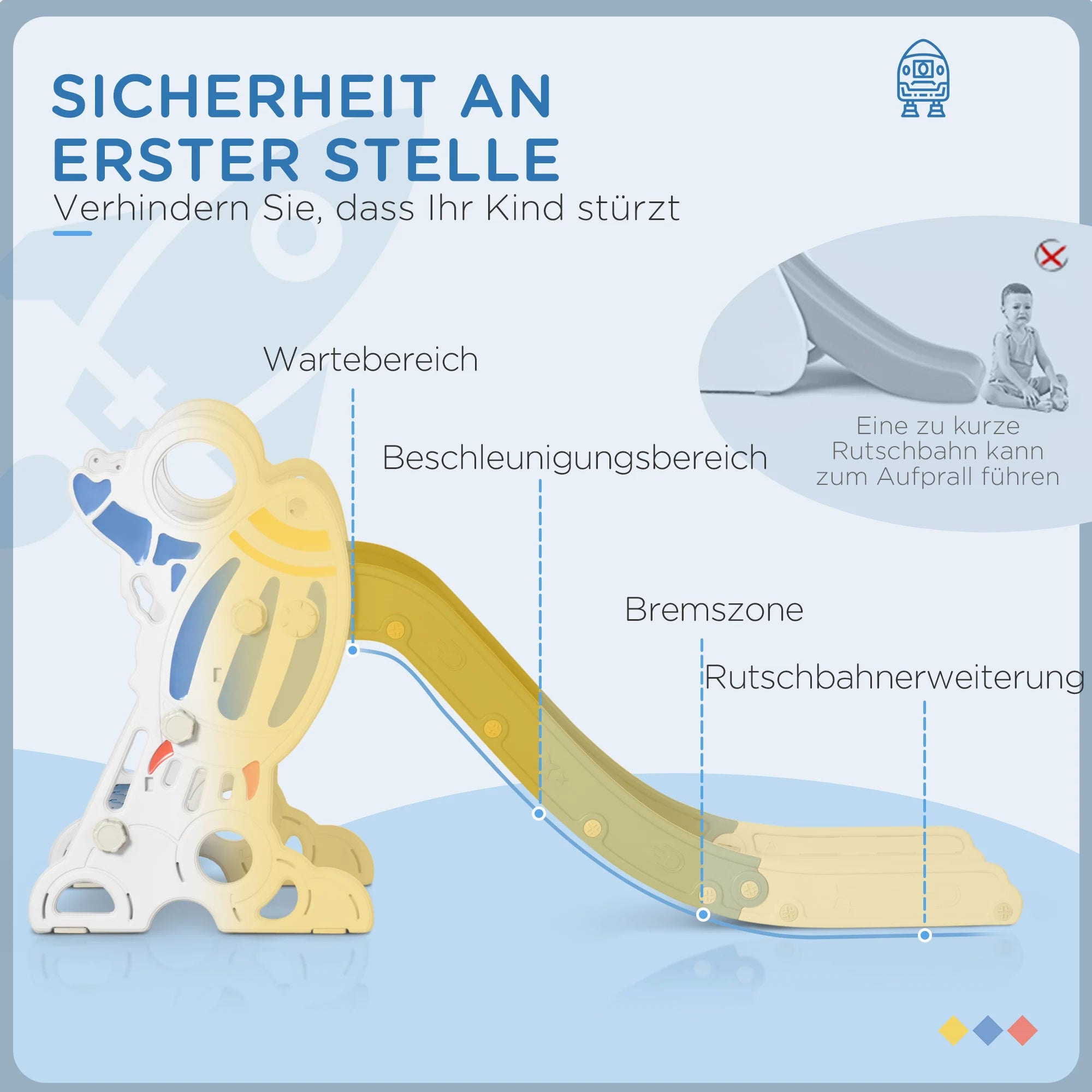AIYAPLAY children's slide, children's slide for children from 1.5 to 3 years