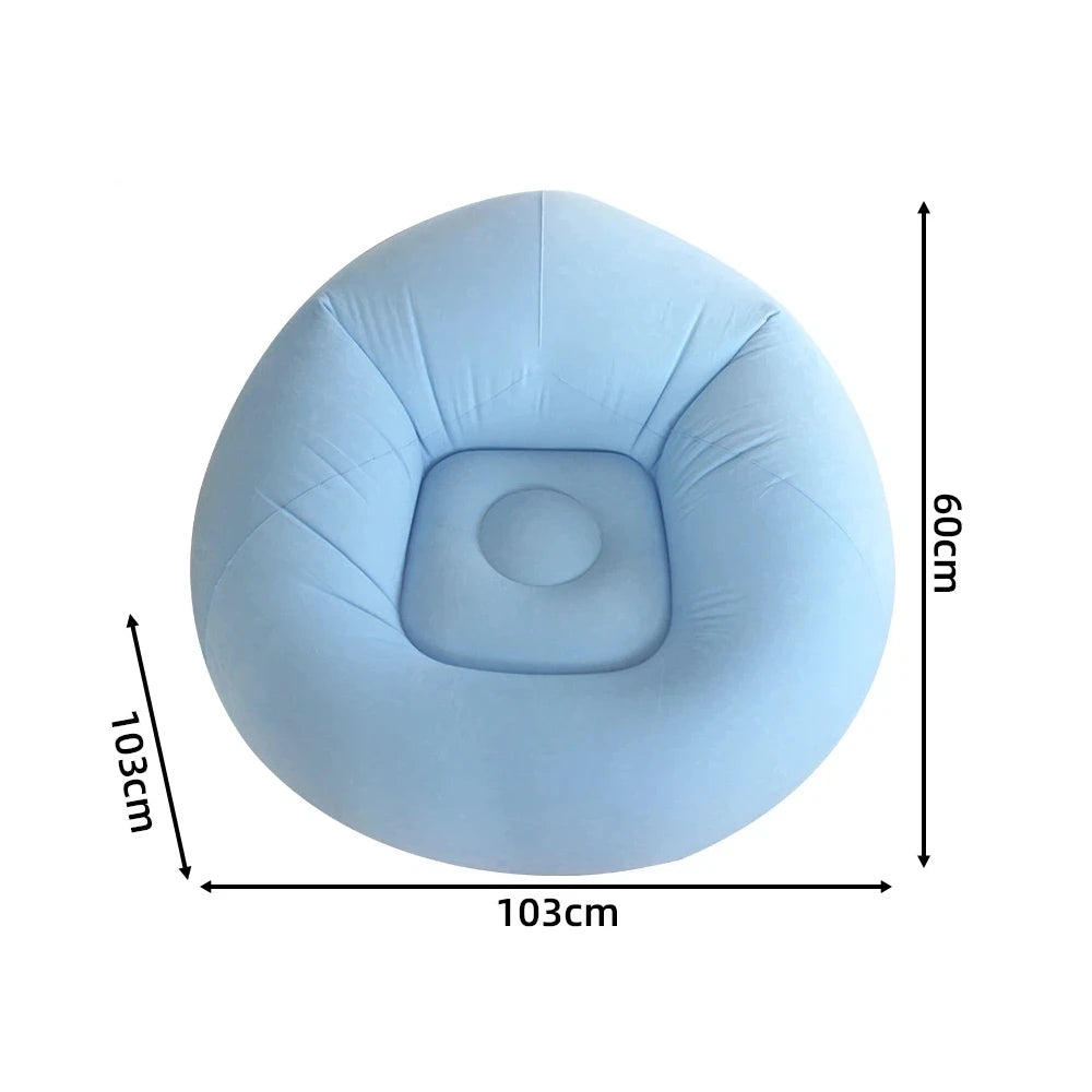 Portable Inflatable Sofa Soft Indoor Bedroom Lounge Bean Bag Chair