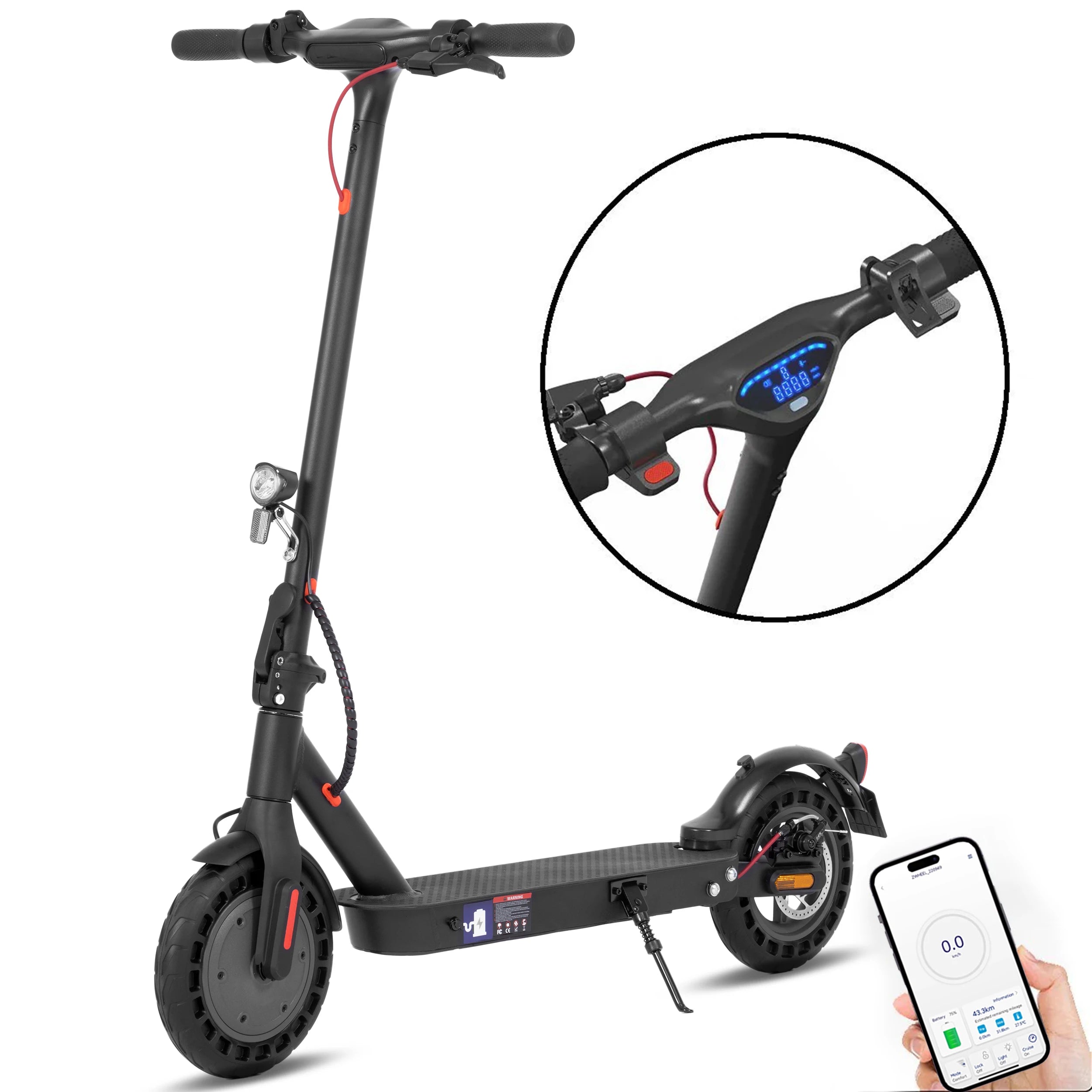 YL-E9T (ABE) Electric Scooter 500W 36V 10Ah with German Road Permit EScooters 10" Tires W/Smart App E-Scooter Max Speed 20km/h