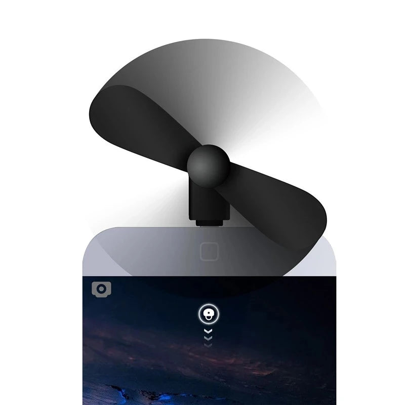 Creative Mini Portable Micro USB Fan 5v 1w Mobile Phone USB Gadget Fans Tester For Type C Cooling Hand Fan Mobile Phone Cooler
