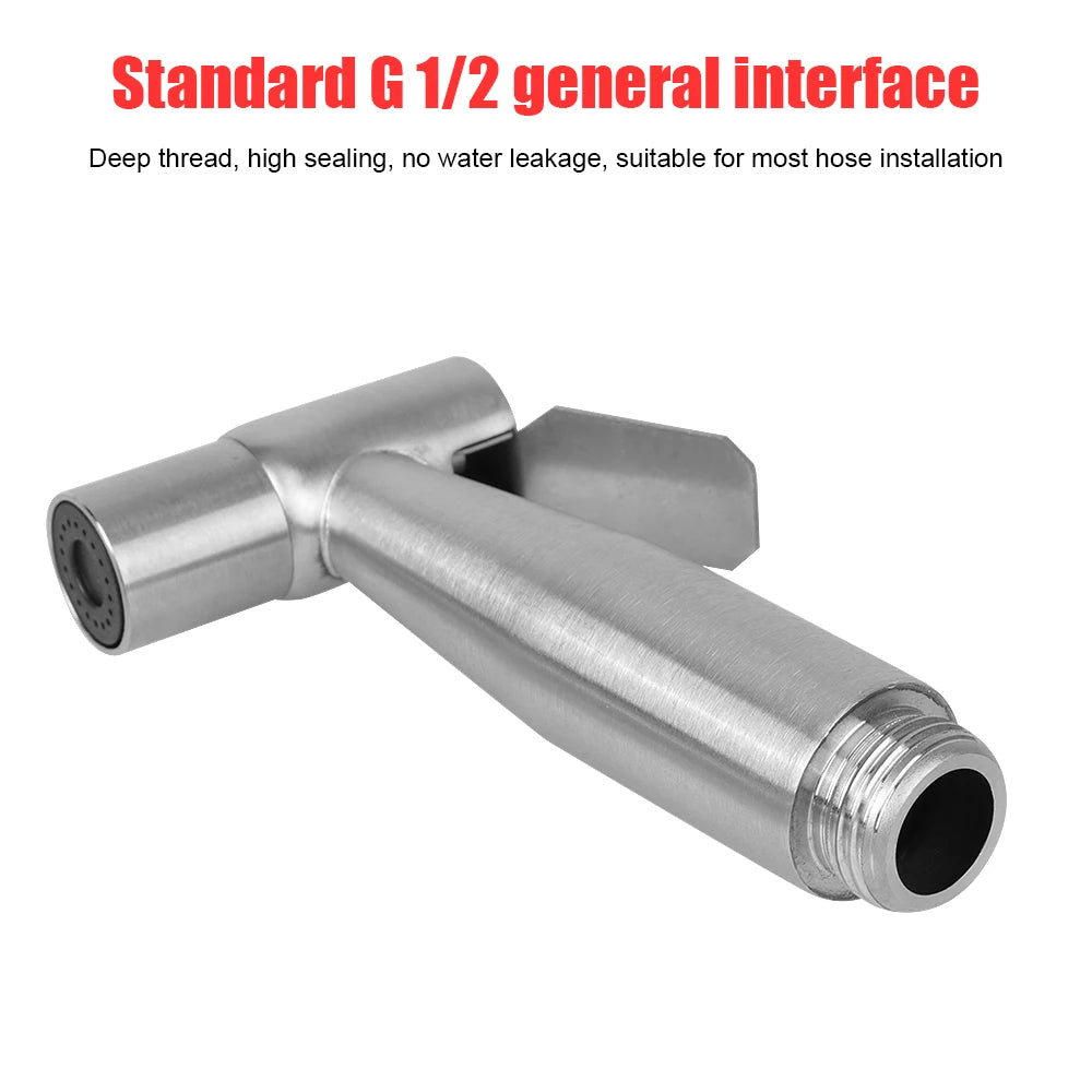 Bidet Sprayer Set for Toilet Shower Head for Bathroom Hand Sprayer Handheld Self-Cleaning Hand Bidet Faucet Stainless Steel