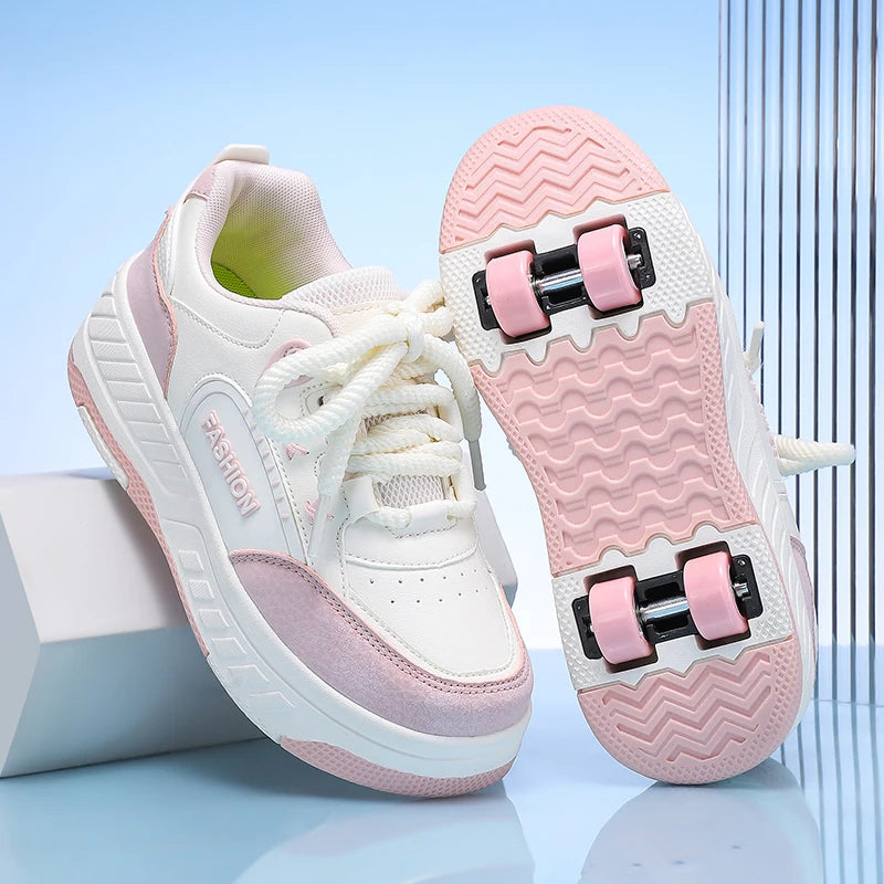 Children Junior Roller Skate Shoes Kids Sneakers