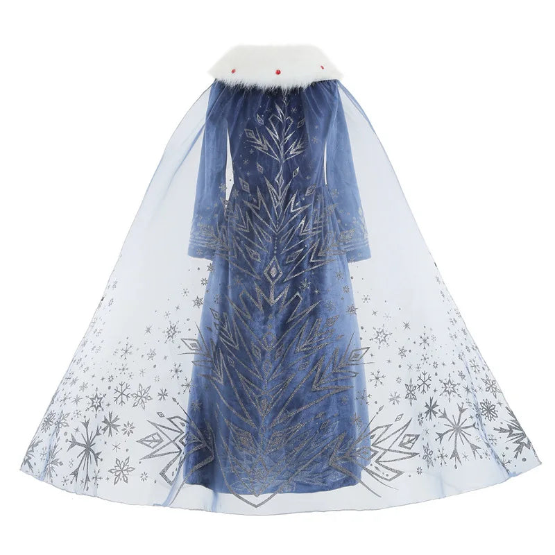 Elsa Dress for Girl Princess Birthday Party Winter Costume