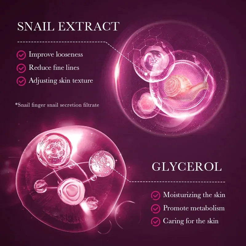 5-Piece Set of Sadoer Snail Collagen Mask, Firming and Moisturizing,