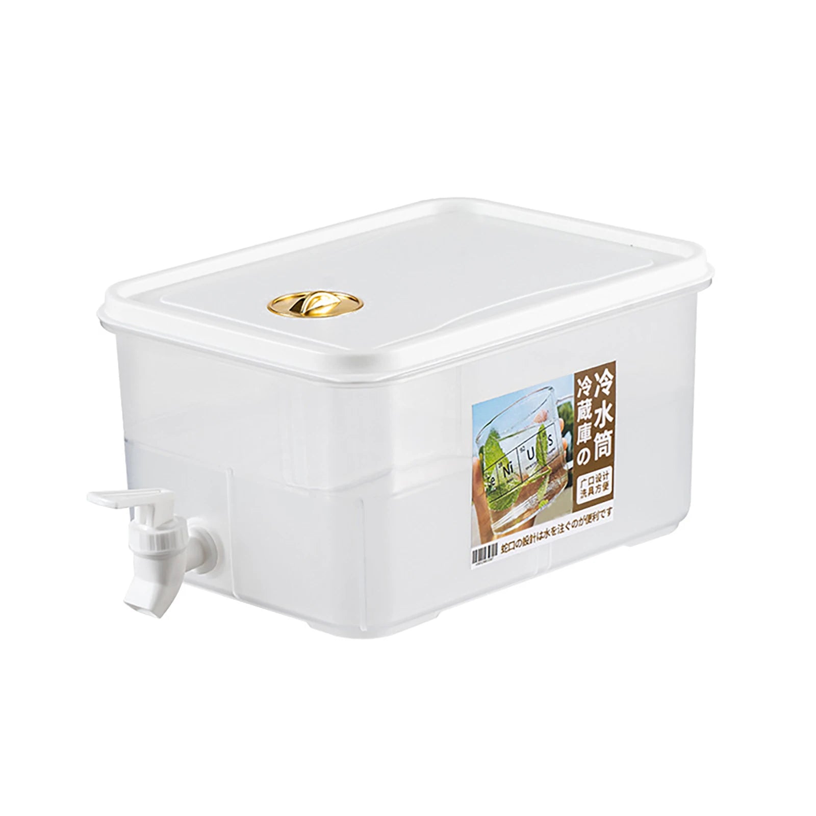 3.5/4/10L Large Capacity Cold Water Pitcher Kettle with Faucet in Refrigerator Iced Beverage Dispenser Refrigerator and Spigot