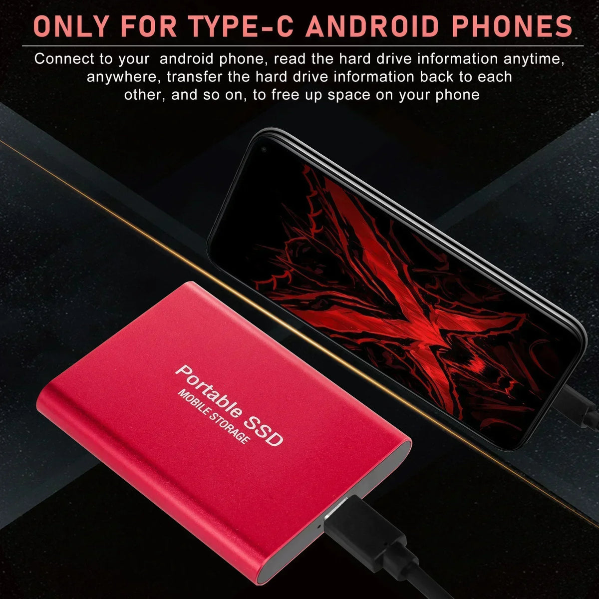 OEM Original T5 Portable Large Capacity External Hard Drive High Speed