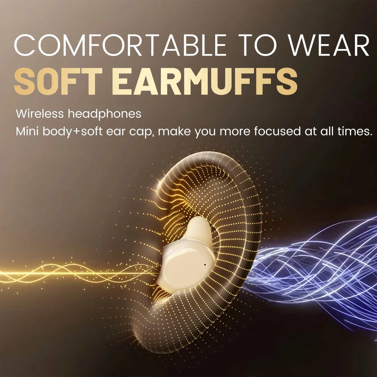 SK49 Bluetooth Wireless Earbuds Sleep Earphones,