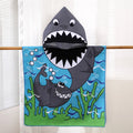 1-Pack of Cute Animal-Themed Polyester Towels for Infants and Children, Absorbent and Quick-Drying Beach Towels, Hooded Poncho Bath Towels, Suitable for Home, Outdoor, and Beach Use, the First Choice for Children's Holiday Gi