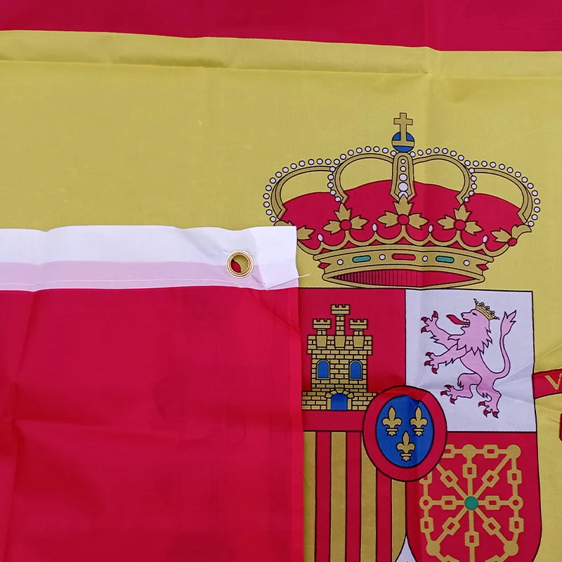Aerlxemrbrae 60*90cm 90x150cm Spain Flag Espana Spanish Super Poly Football Flag Outdoor for Celebration Big Banner