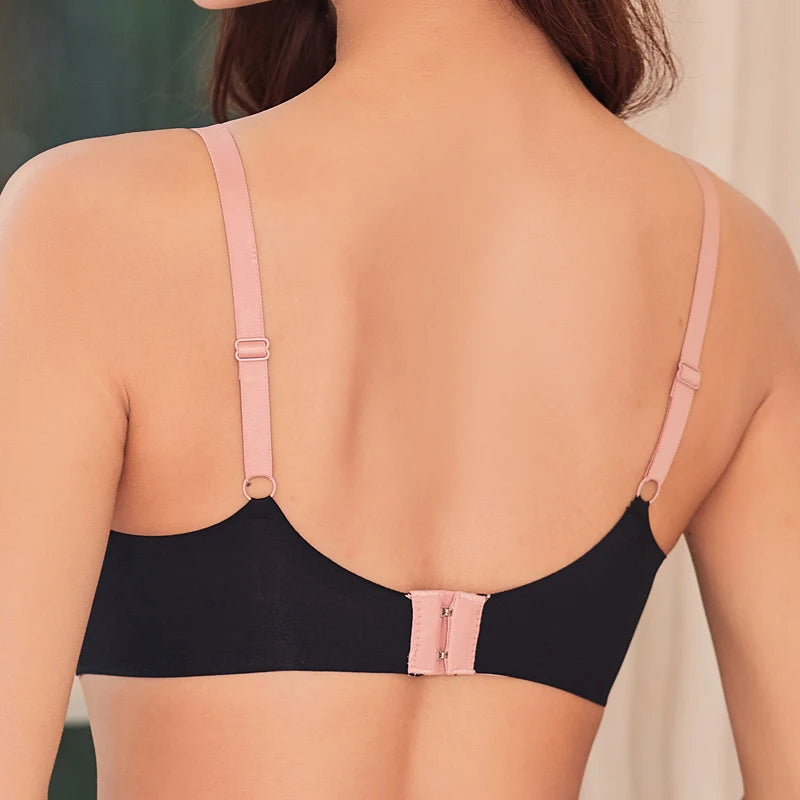 Women Sexy Bras Cute  3/4 Cup Seamless Bralette Women's Solid Color