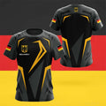 Germany National Flag Harajuku Graphic Men's T-shirts Summer Quick Dry Material Tops Fashion O-neck Oversized Short-sleeved Tees