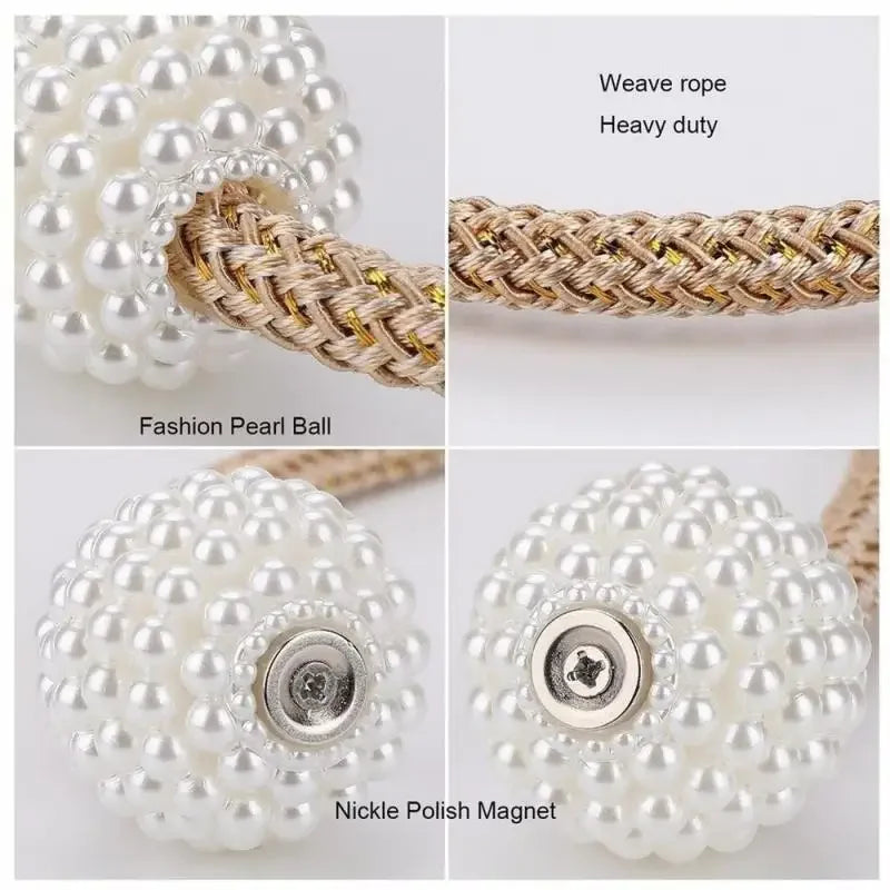 1/2PCS Pearl Magnetic Curtain Clip Curtain Holders