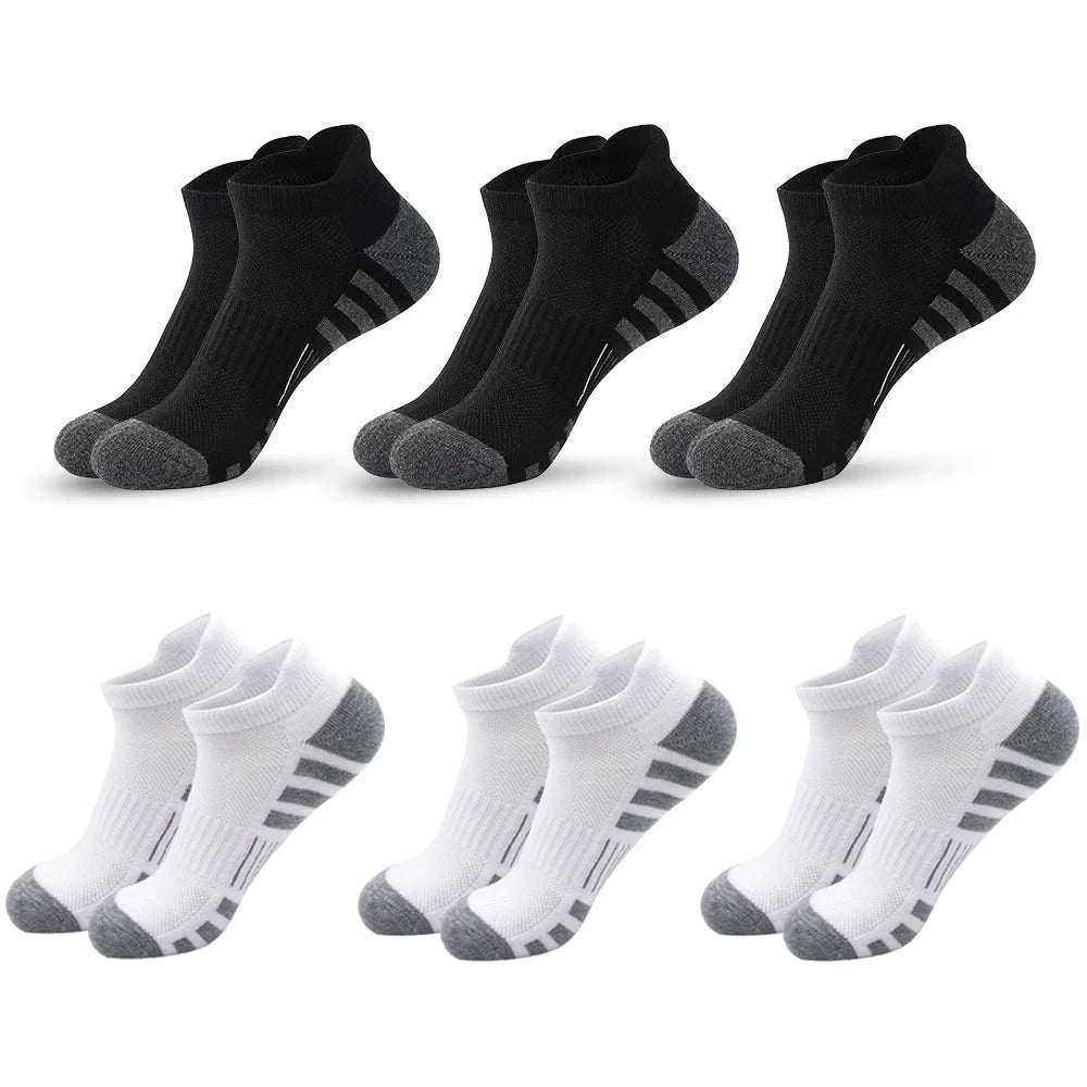 6/24 Pairs Cushioned Breathable Ankle Athletic