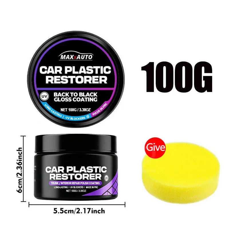 Auto Plastic Restorer Back To Black Gloss Car Interior Leather & Panel Renewal Wax Coating Agent Auto Polish And Repair Coating