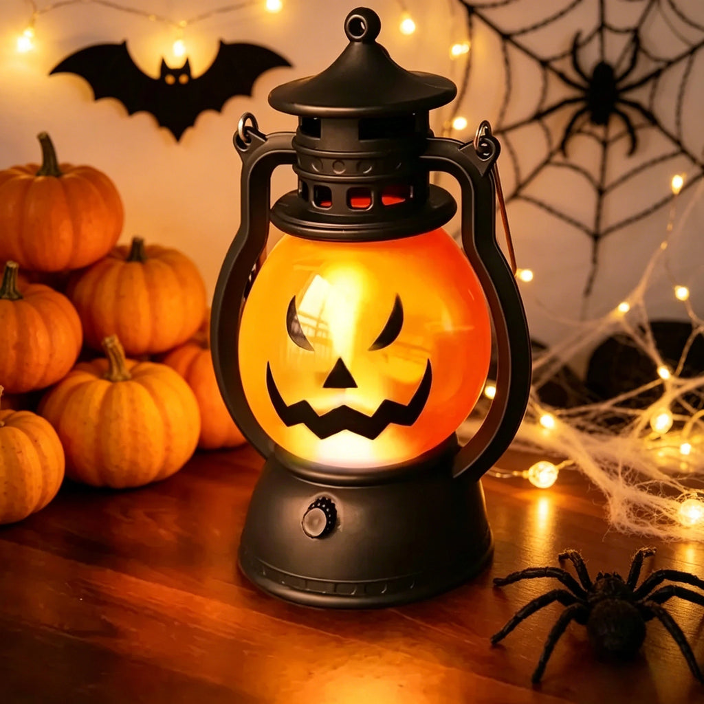 Halloween Pumpkin Ghost Face Lamp Portable Skull Decoration