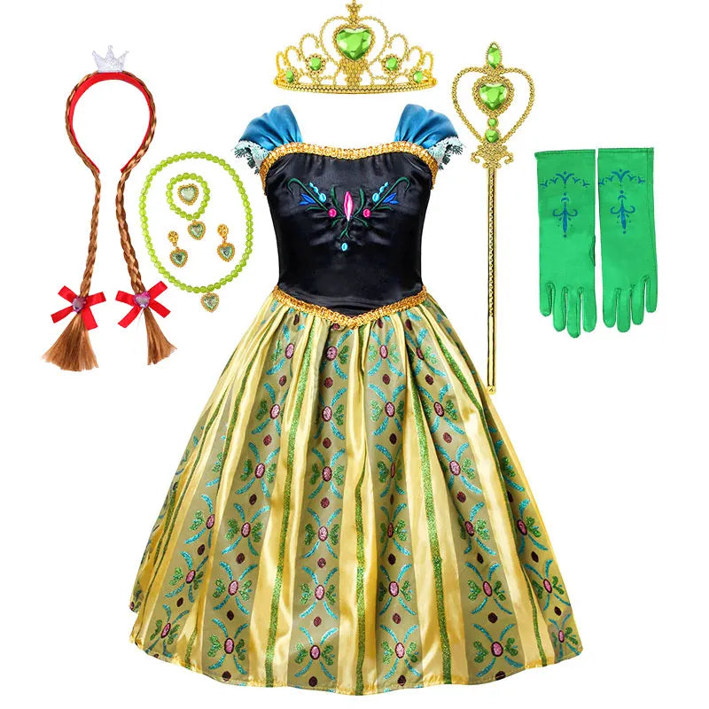 Anna Luxury Coronation Frock Snow Queen Princess Dress