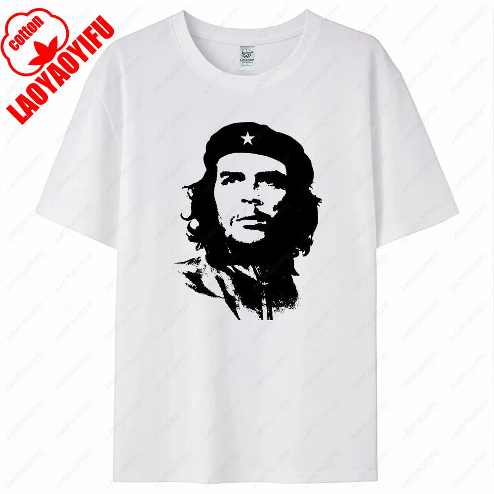 Che Guevara Shirt Rebel Cuban Shirt Guerrilla Revolution TShirt Casual Short Sleeve Men High Quality Tee Cotton Loose Tops
