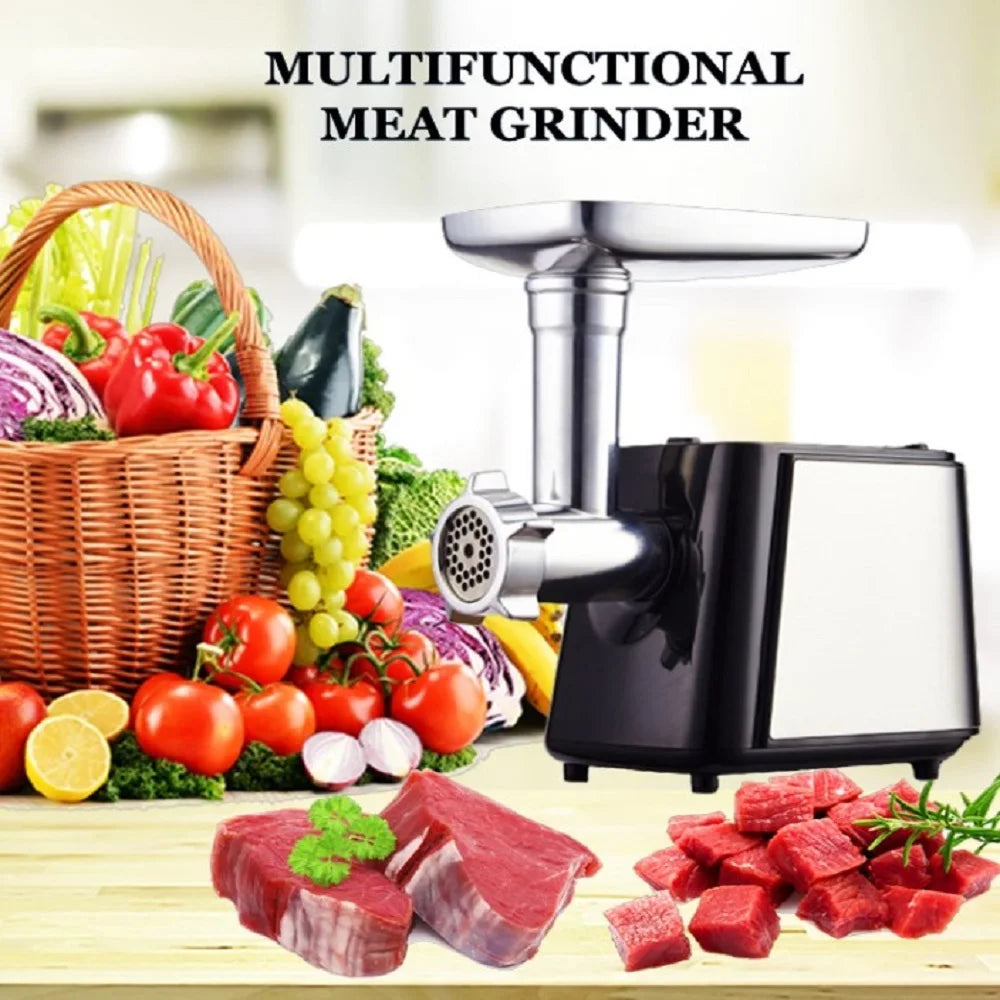 1000W Electric Meat Grinder Heavy Duty Meat Mincer Sausage Stuffer Machine 220V Stainless Steel Food Grinder Stand Mixer