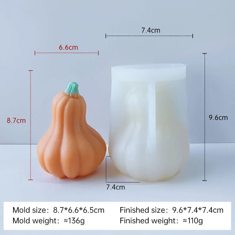 Halloween Pumpkin Silicone Mold DIY Aromatherapy Candles