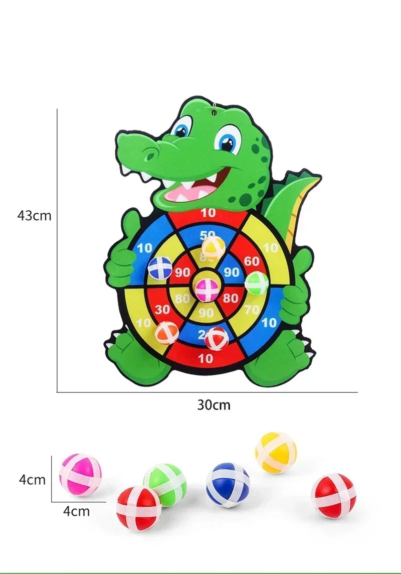 Educational Games Dart Board Stickey Ball Dart Kid Toy Child Montessori Games