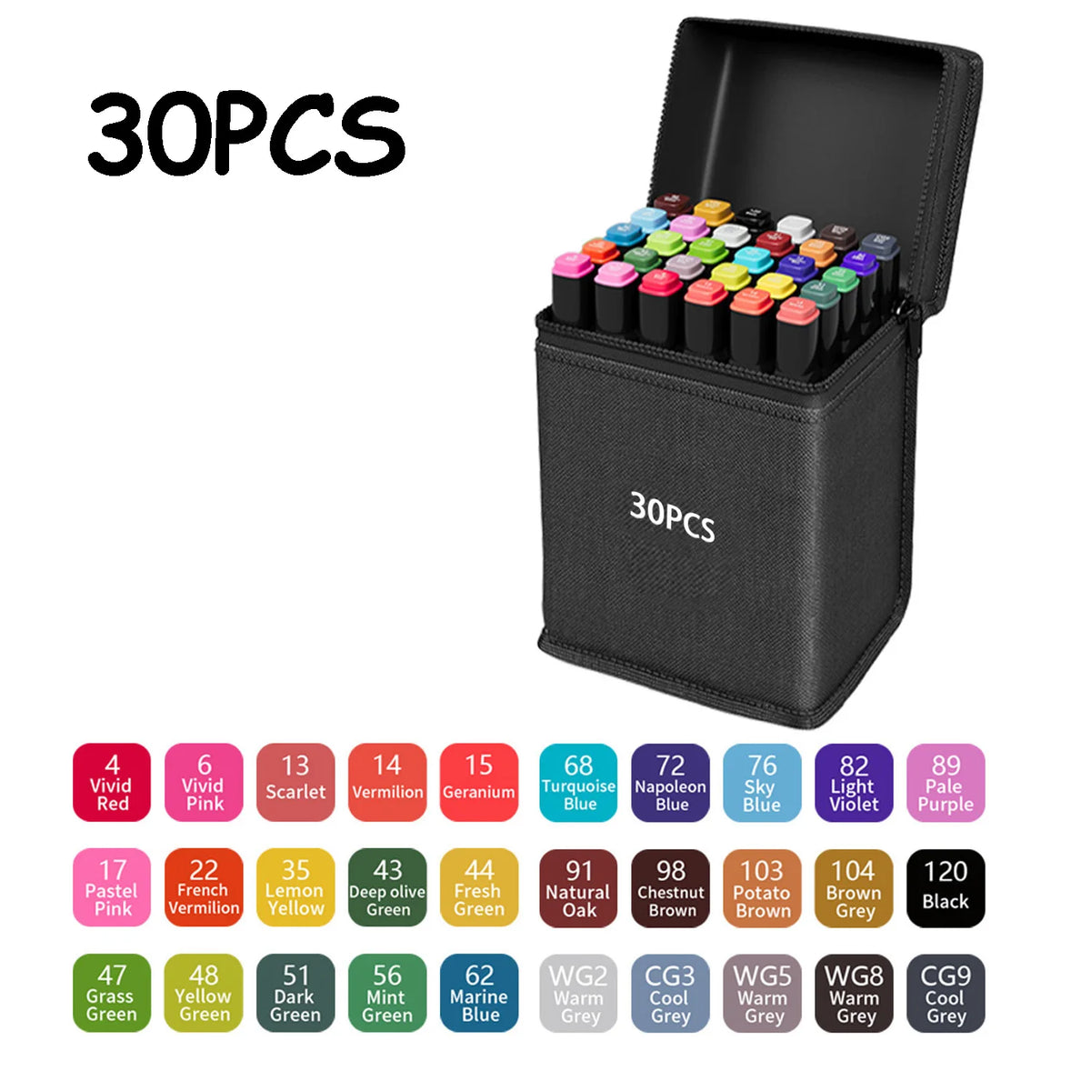 24/48/80/120/168/262 Colors Professional Drawing Markers