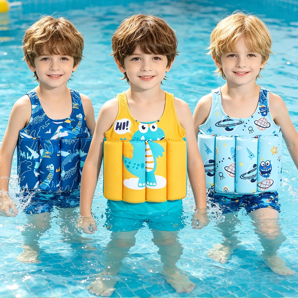 Toddler Boy Swimsuit Buoyancy Float Swimming Suit 1 to 2 3 4 5 Years