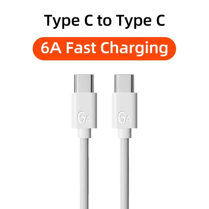PD 100W USB Type C Super Fast Charging Cable 6A USB