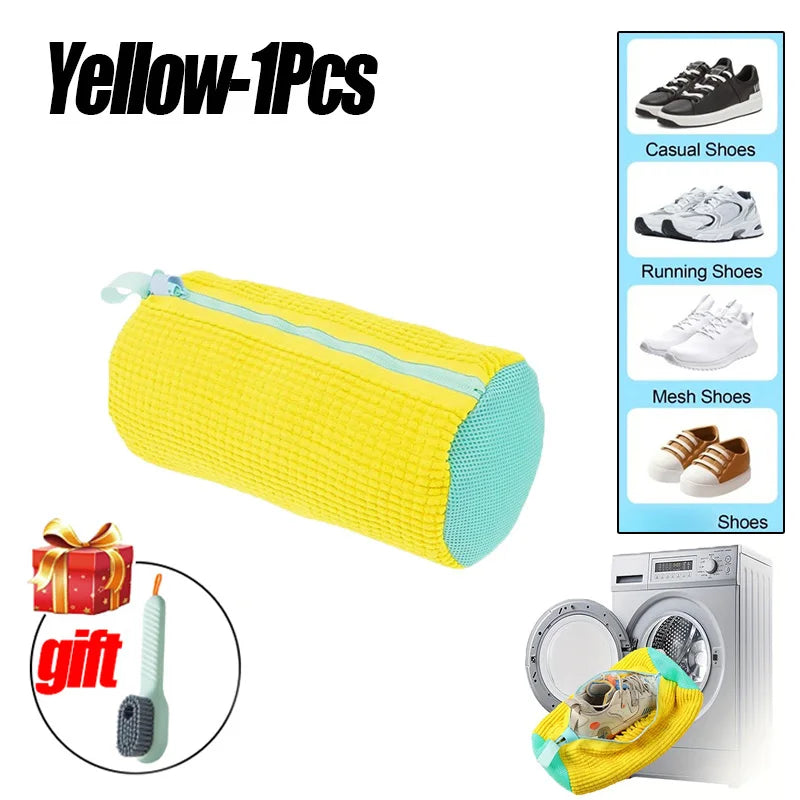 Laundry Bags Shoe Washing Machine Bag-with Zipper Laundry Bag with Rich Fluff Inside