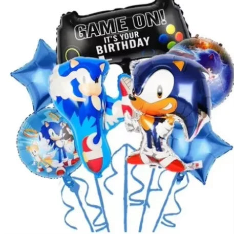 10pcs Sonic Latex Balloons Sonic Superhero Game Fans Ballon Happy Birthday Party Decoration Kids Toys Hedgehog Supplies Globos