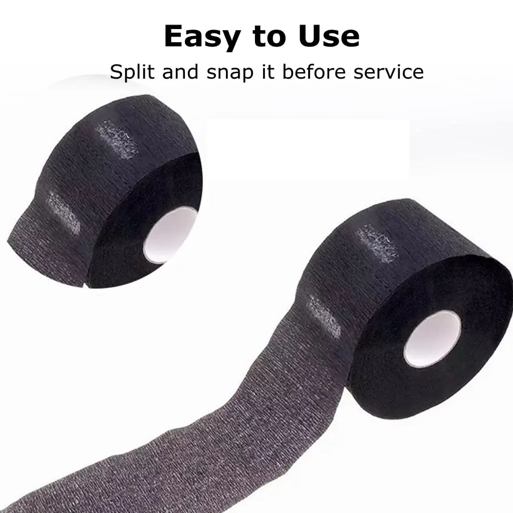 Barber Professional Black Neck Paper Barber Disposable Tissue Collar Tapes