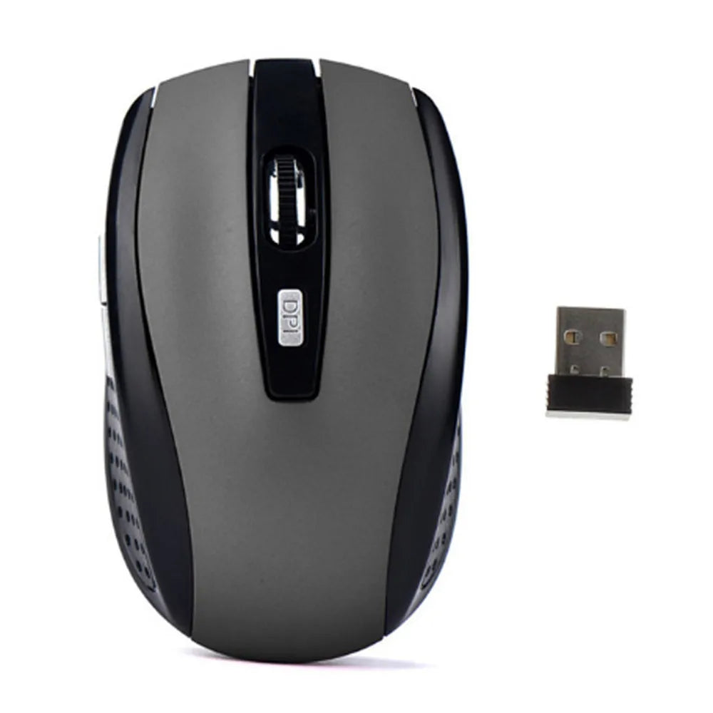 2.4G Wireless Mouse 6 Keys Gaming Mouse Ergonomic Silent Mouse 1600DPI Optical Office Mouse Mice for PC Laptop MacBook Windows