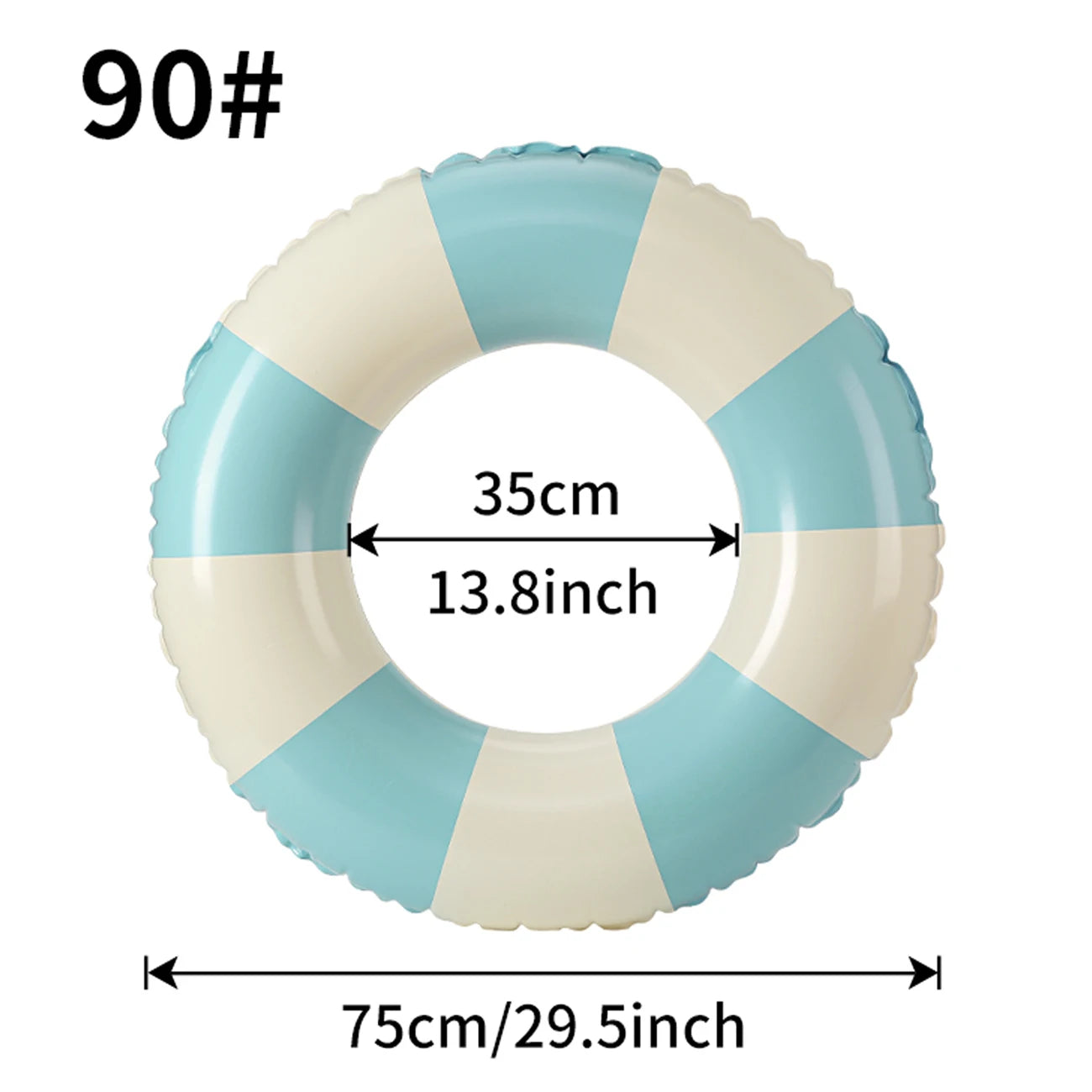 1PC Ins Style Macaron Inflatable Swimming Ring Adult Kids Thickened Pool Float Summer Pool Party Water Toy