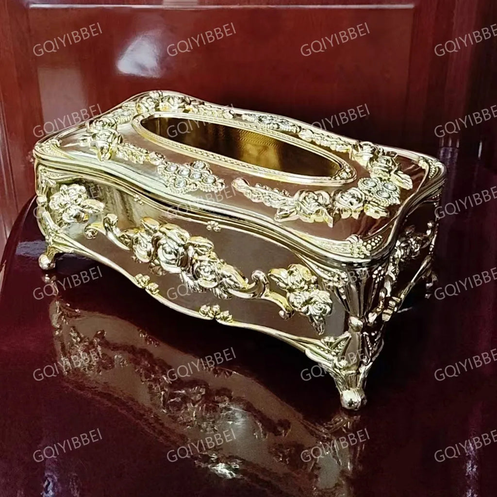 European Desktop Decoration Storage Box Kitchen, Living Room, Office, Dining Room, Hotel Tissue Box/Toothpick Holder