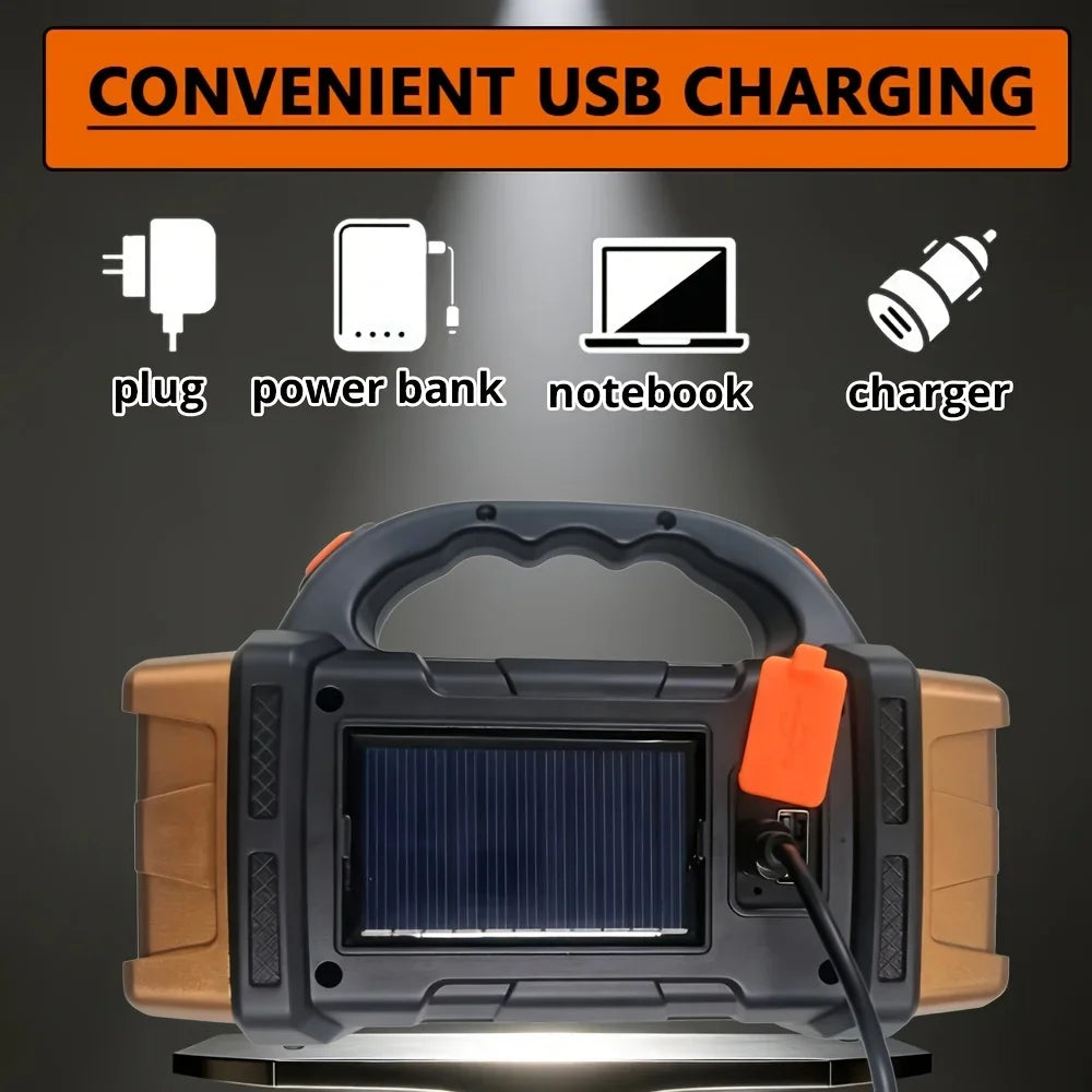 USB Rechargeable LED COB Flashlight Waterproof Portable