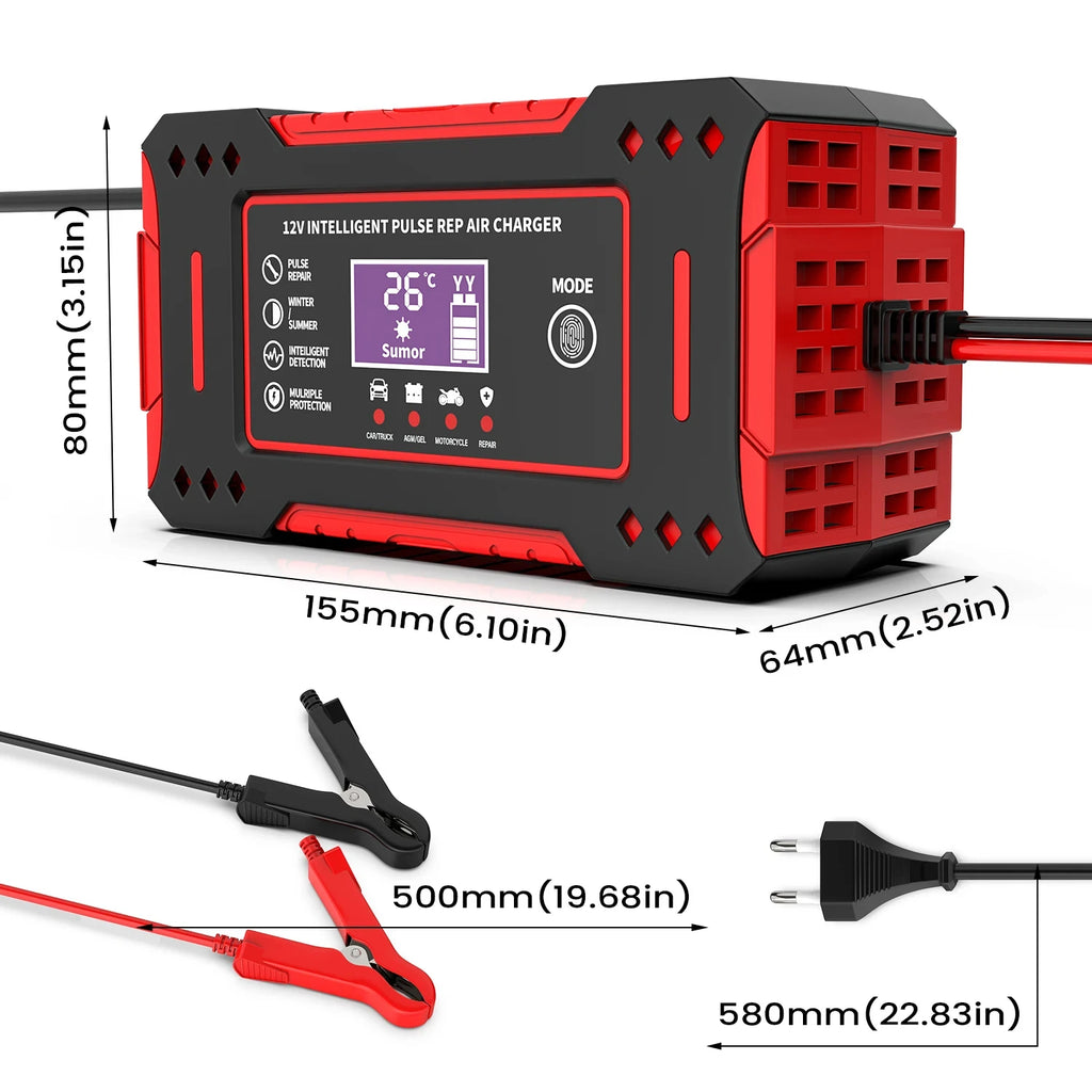 Charger Car and Motorcycle Battery Charging Unit Lead-Acid Battery Repair