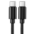 Nylon Braided 60W Type C Wire For iphone 15 16 17 pro max