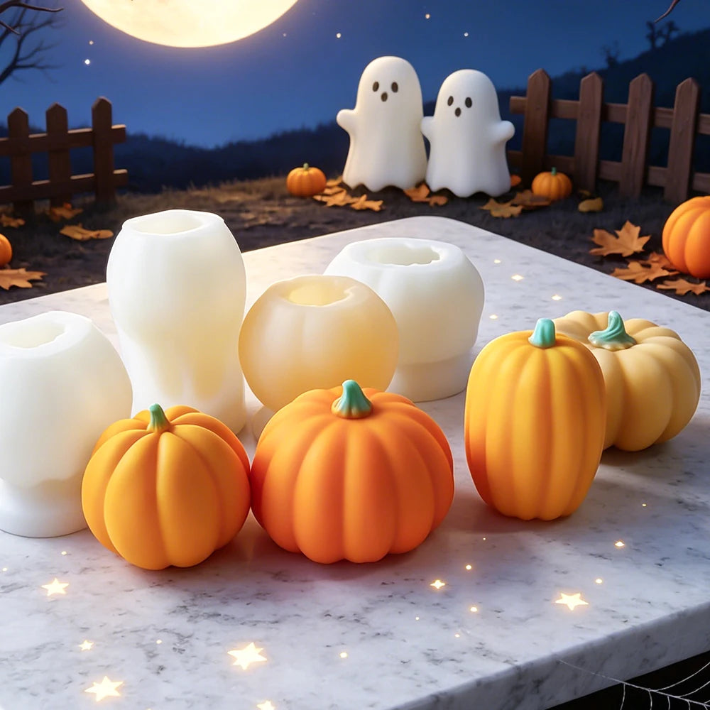 Halloween Pumpkin Silicone Mold DIY Aromatherapy Candles
