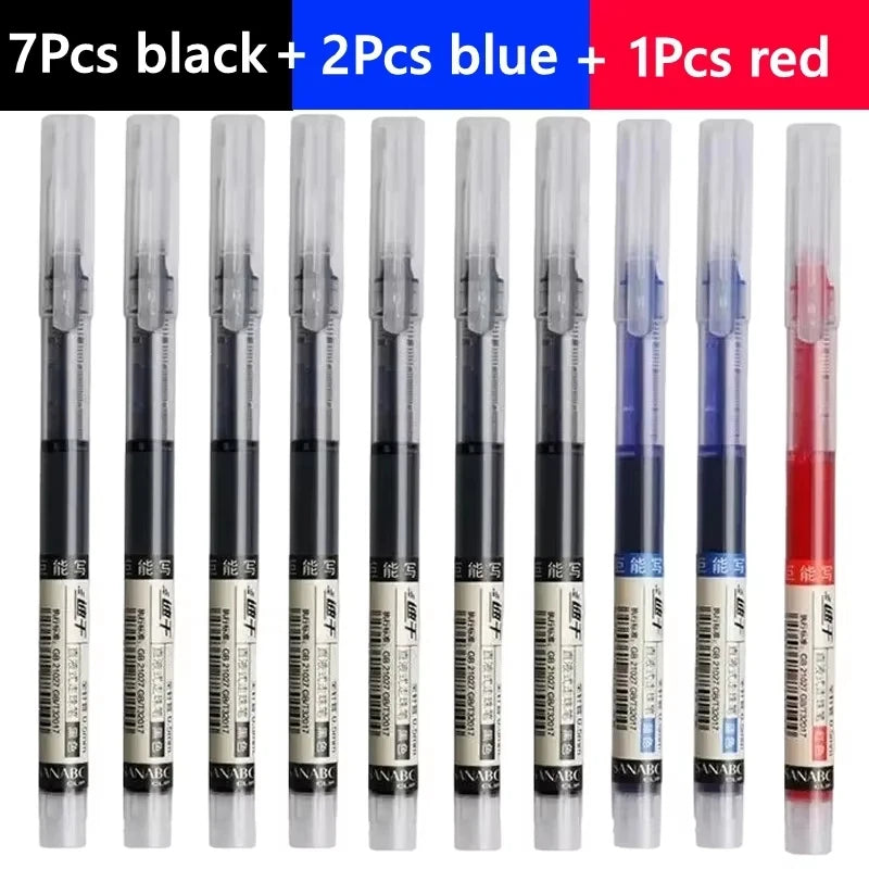 3-102Pcs/set High Quality Needle Type Gel Pens Straight