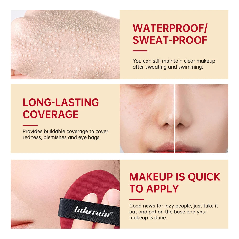 Red Cushion Foundation | Full coverage, lightweight, fits well, satin finish, Korean Cushion Foundation