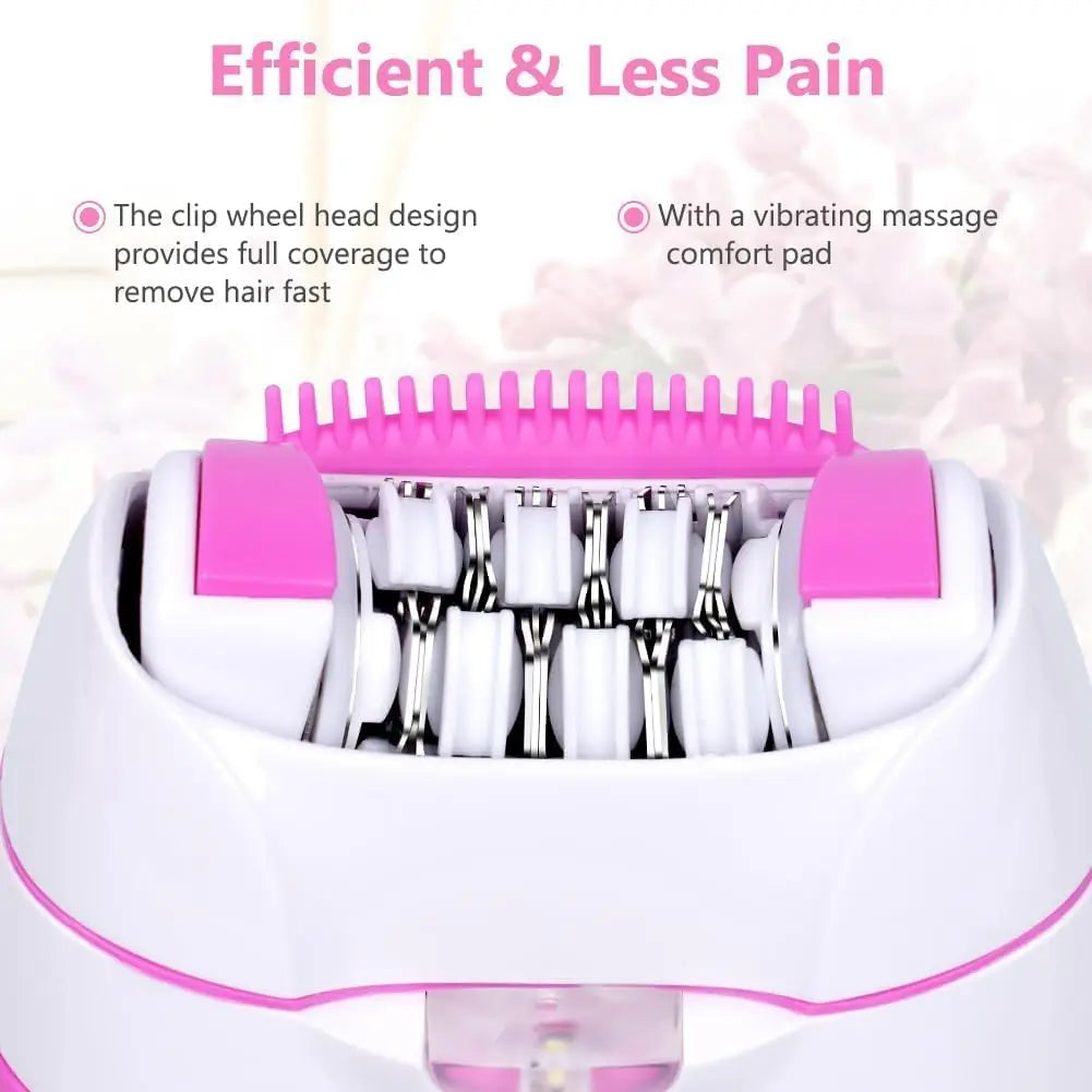Rechargeable Epilator Women Electric Facial & Body Hair Remover