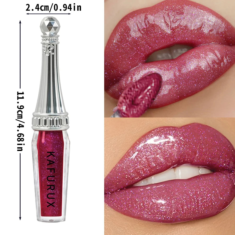 6 Colors Glitter Liquid Lipsticks Shimmer Shiny Lipgloss Pearlescent