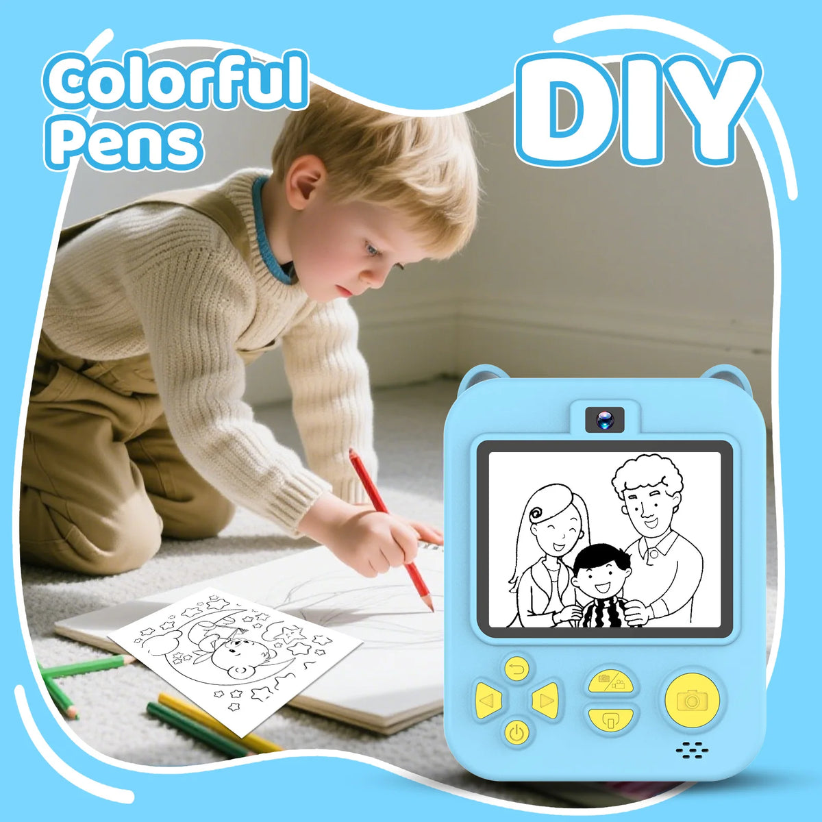 Digital Children Camera Instant Print Photo Video Recorder