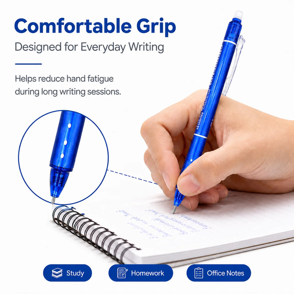 0.5mm Retractable Erasable Gel Pen with 40Pen
