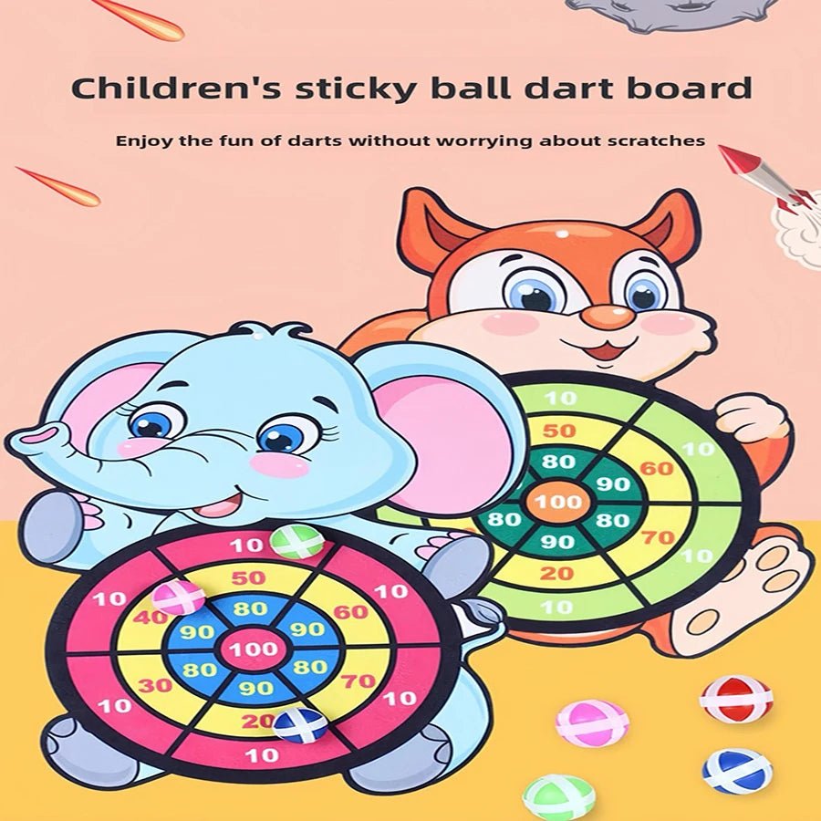 1set- Dart Board for Kids with 3 Sticky Balls Indoor Outdoor Sport