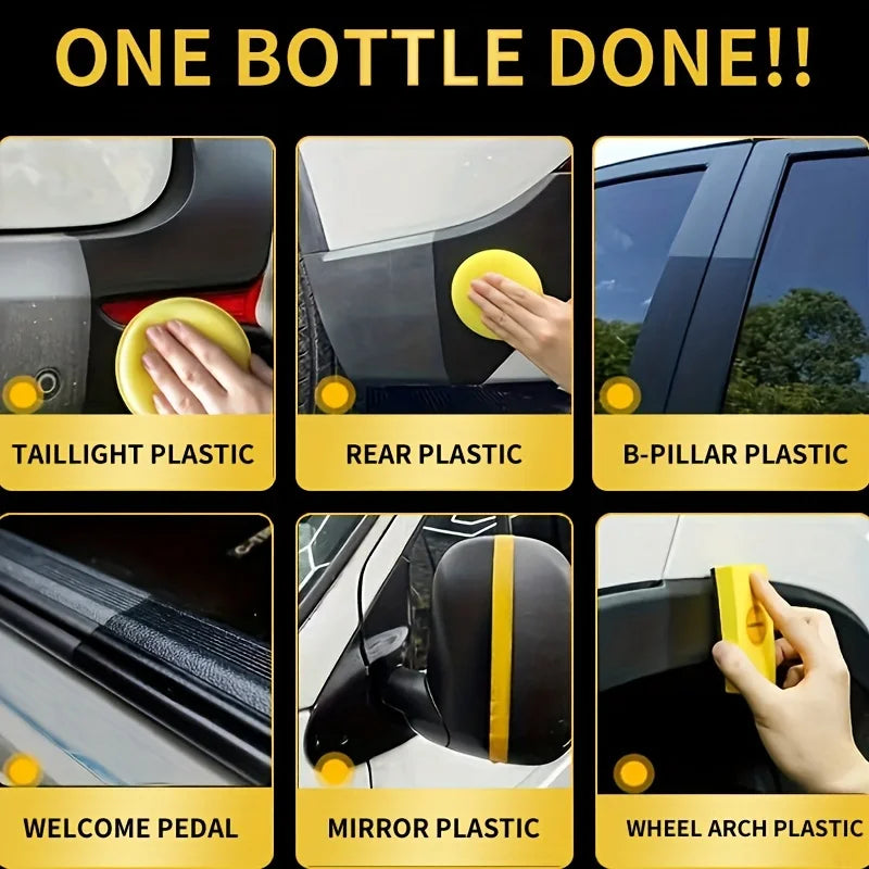 Auto Plastic Restorer Back To Black Gloss Car Cleaning Products Autos Polish And Repair Coating Renovator For Cars Detailing